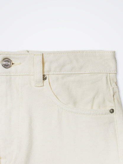 Straight Fit Denin Trousers