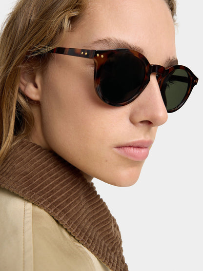 Round Tortoiseshell Sunglasses