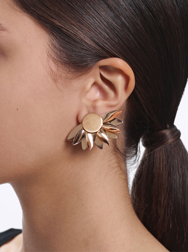 Flower Golden Earrings