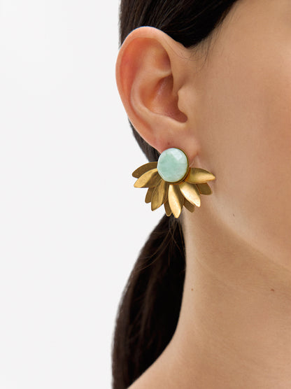 Flower Golden Earrings