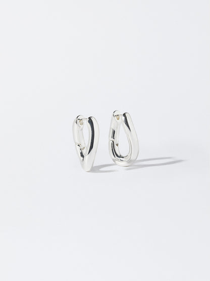 Silver Hoop Earrings