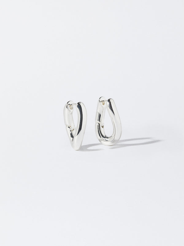 Silver Hoop Earrings