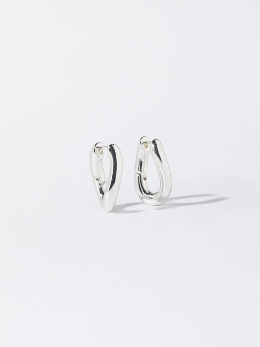 Silver Hoop Earrings