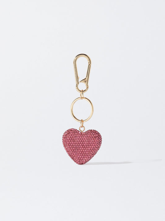 Keychain Charm Heart