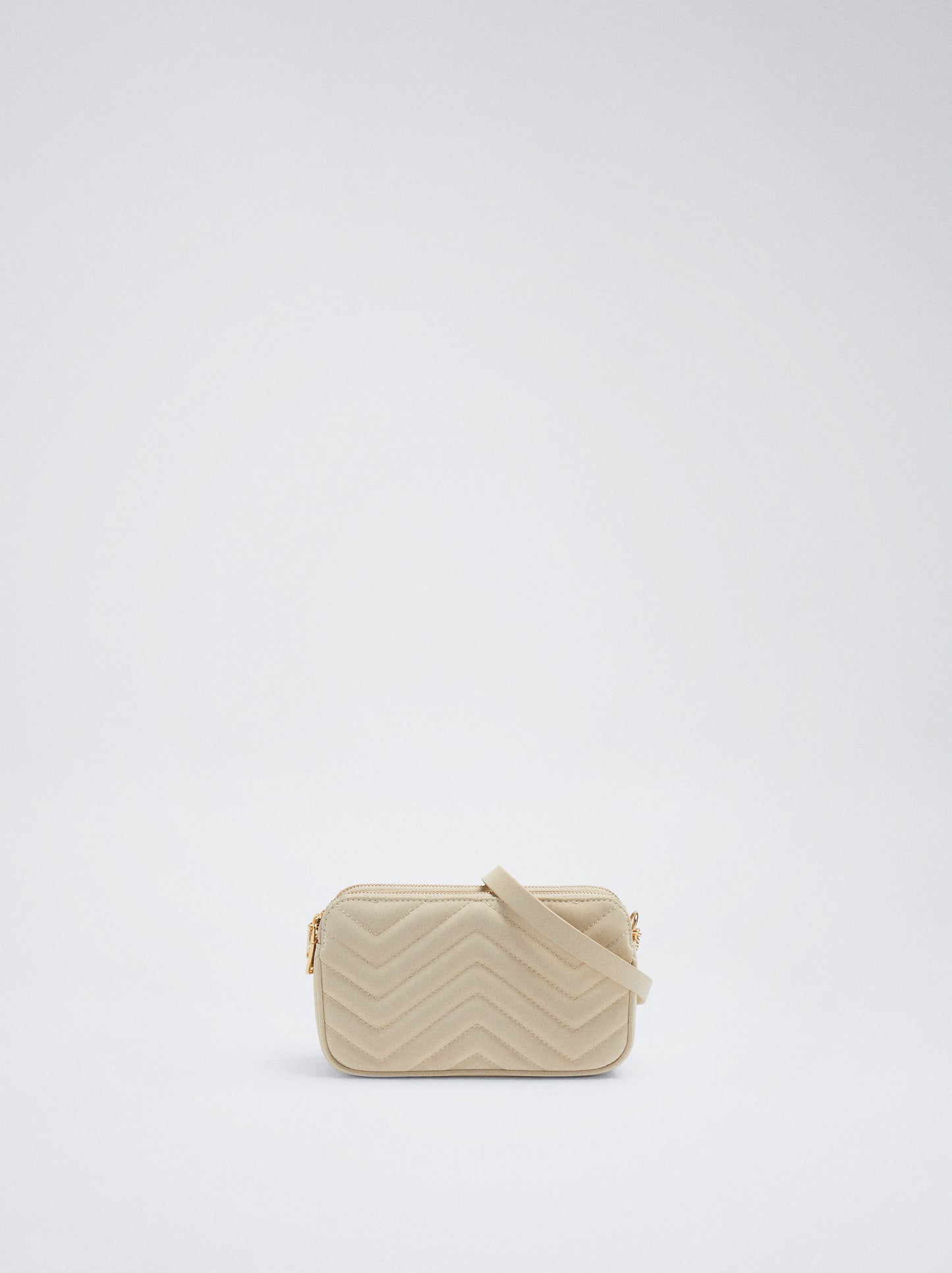 Quilted Crossbody Bag With Chain