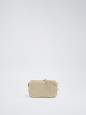 Quilted Crossbody Bag With Chain