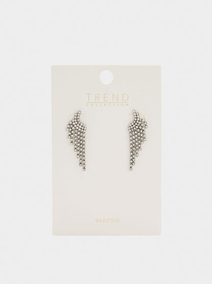 Cascade Earrings With Crystals