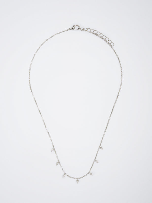 Silver Necklace With Cubic Zirconia