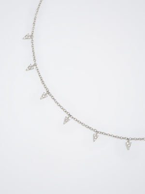 Silver Necklace With Cubic Zirconia