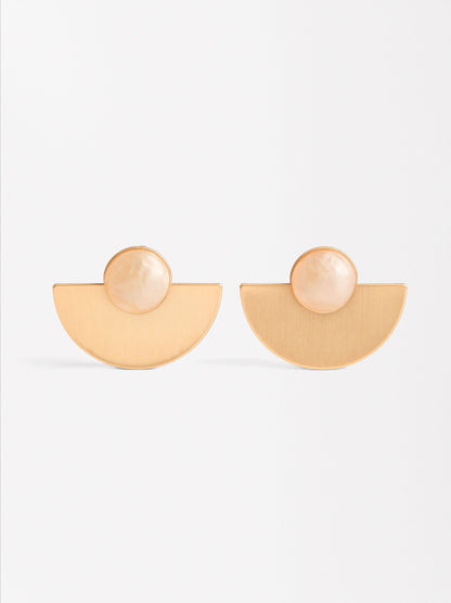 Fan-Shaped Earrings