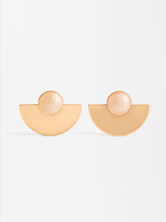 Fan-Shaped Earrings