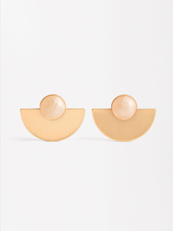 Fan-Shaped Earrings