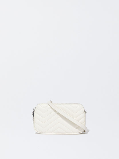 Quilted Crossbody Bag With Chain