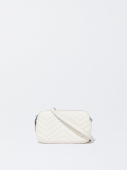 Quilted Crossbody Bag With Chain