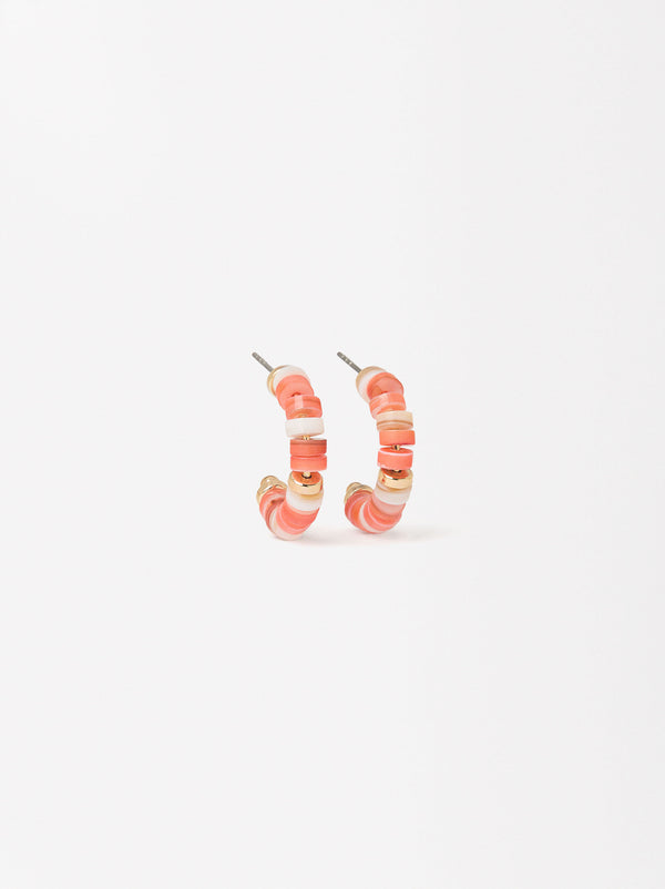 Hoop Earrings With Shell