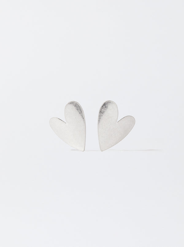 Silver Heart Earrings