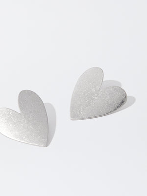 Silver Heart Earrings