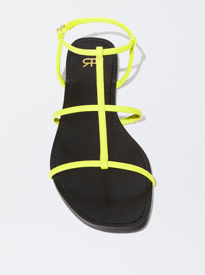 Lime Flat Sandal Flat Sandals