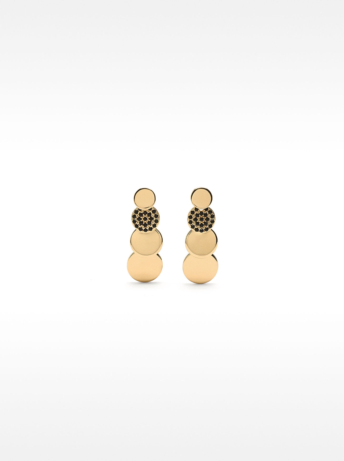 Gold Earrings With Zirconias