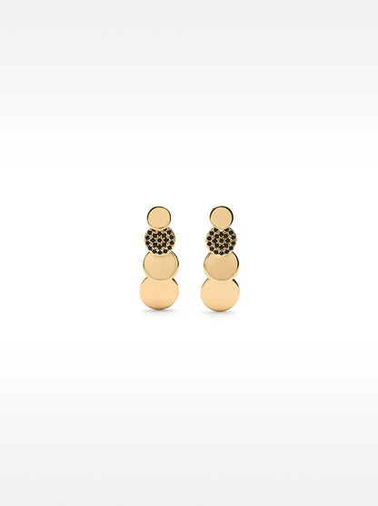 Gold Earrings With Zirconias