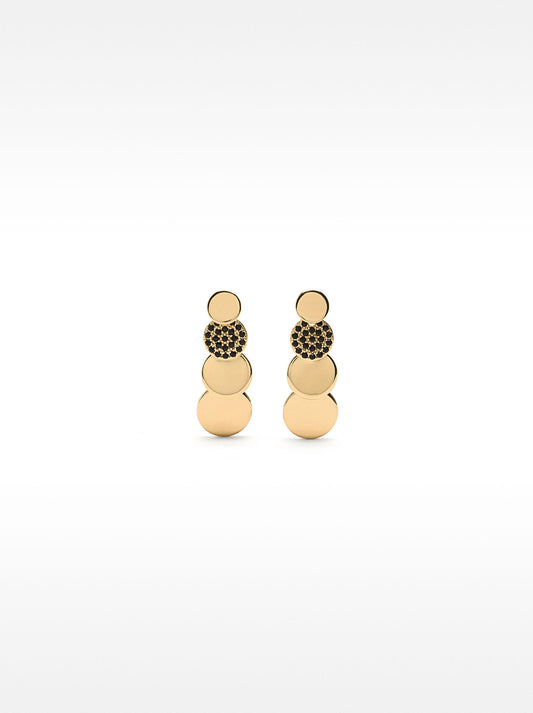 Gold Earrings With Zirconias