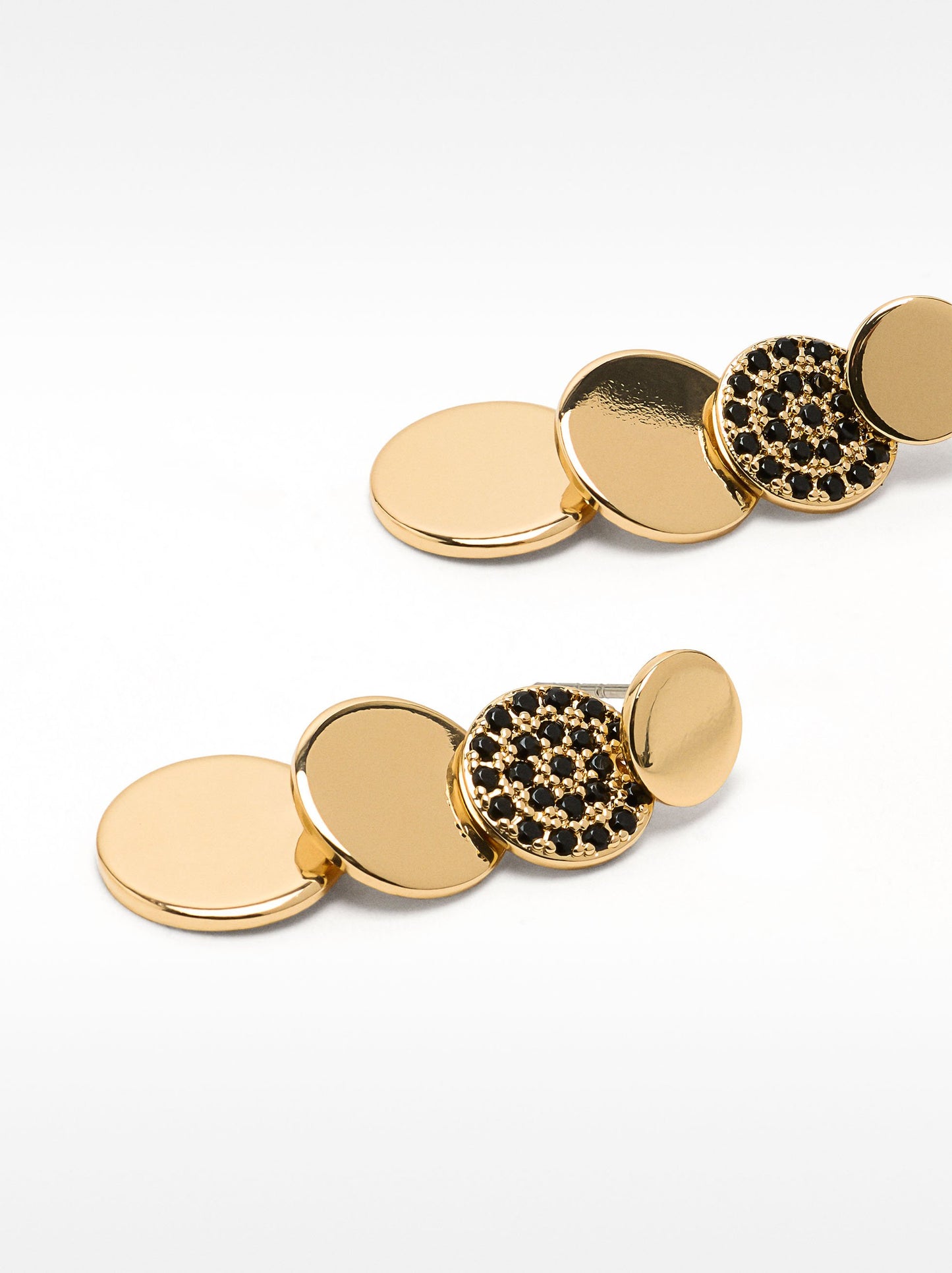 Gold Earrings With Zirconias