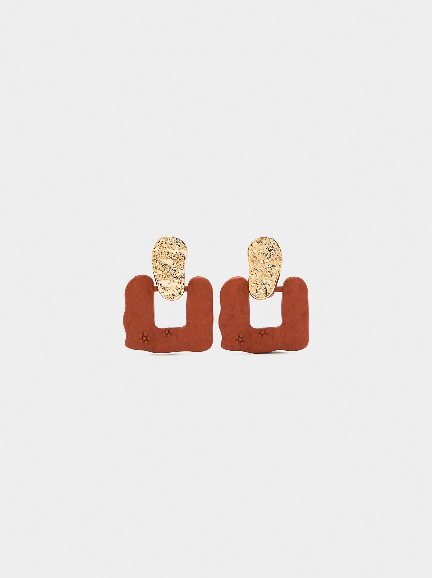 Earrings With Matte Effect