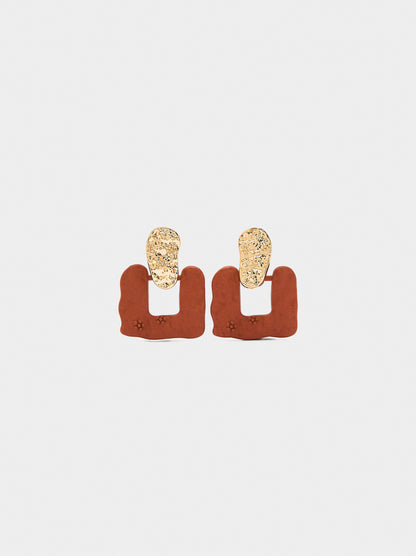 Earrings With Matte Effect