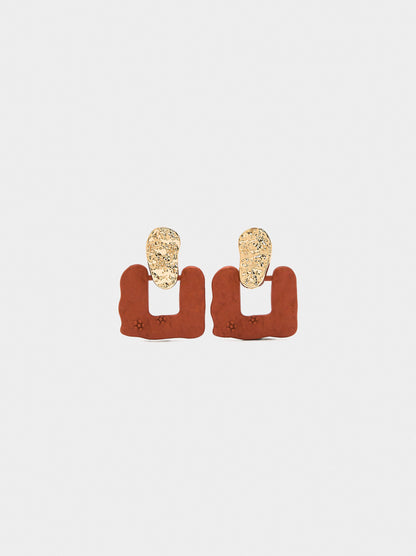 Earrings With Matte Effect