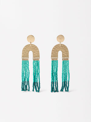 Long Earrings With Beads