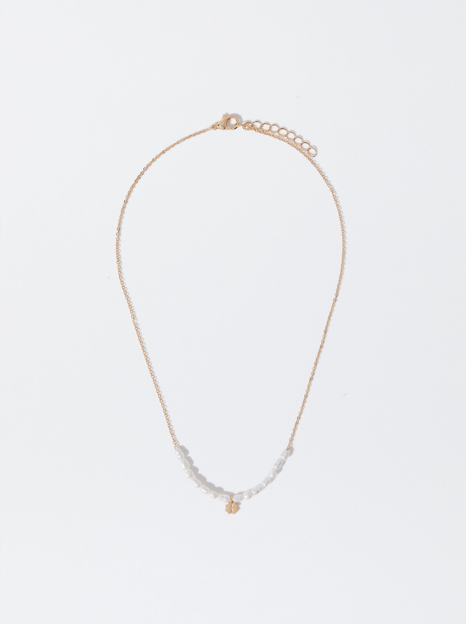 Gold-Toned Necklace With Freshwater Pearl