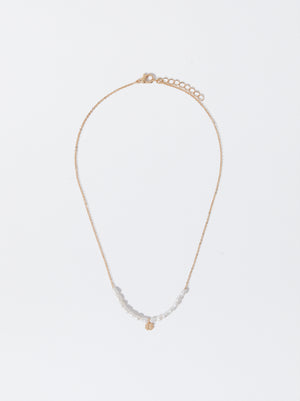 Gold-Toned Necklace With Freshwater Pearl