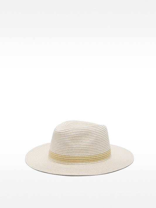 Straw-Effect Hat