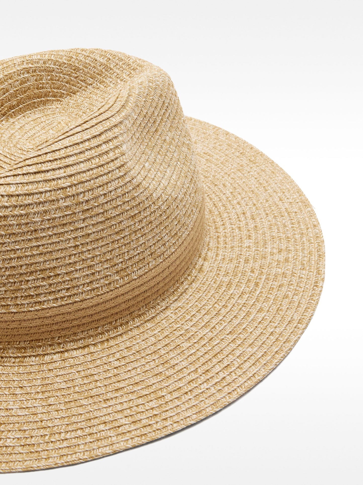 Straw-Effect Hat
