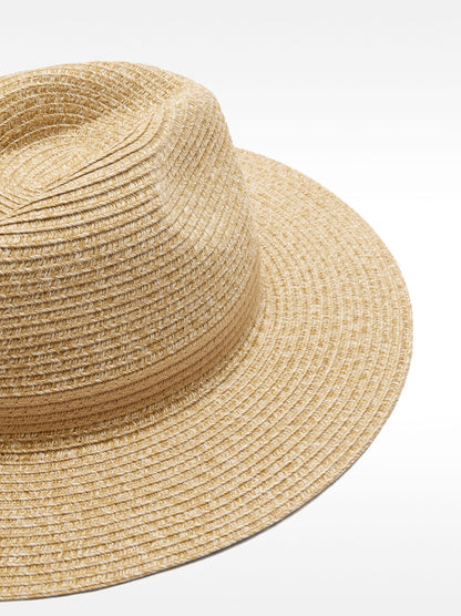 Straw-Effect Hat