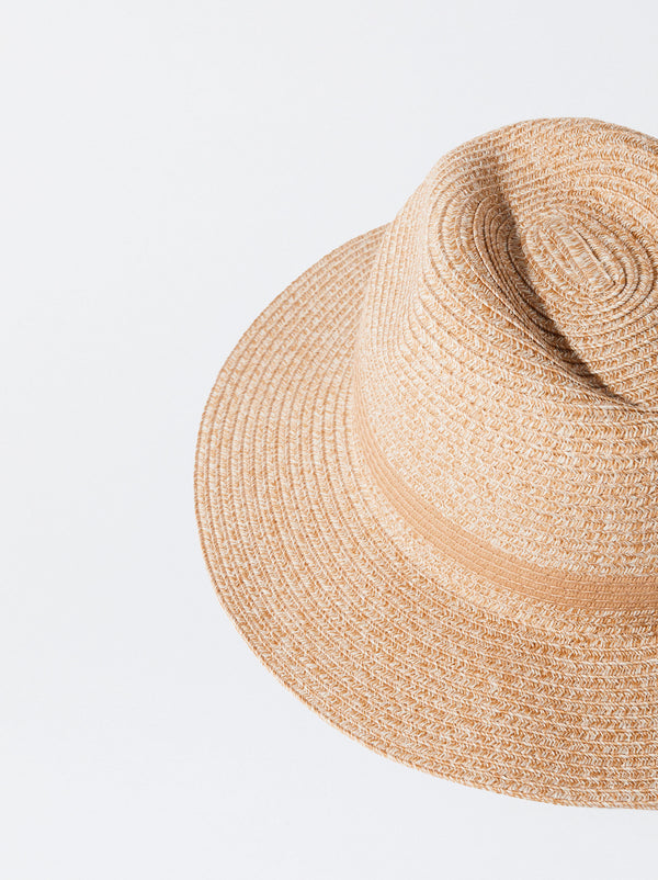 Straw-Effect Hat