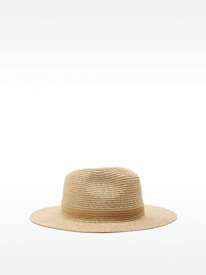 Straw-Effect Hat