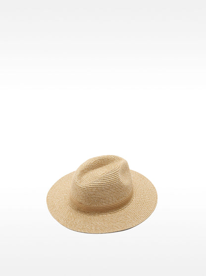 Straw-Effect Hat
