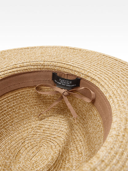 Straw-Effect Hat