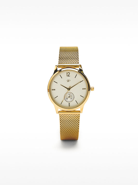 Watch With Stainless Steel Mesh Strap