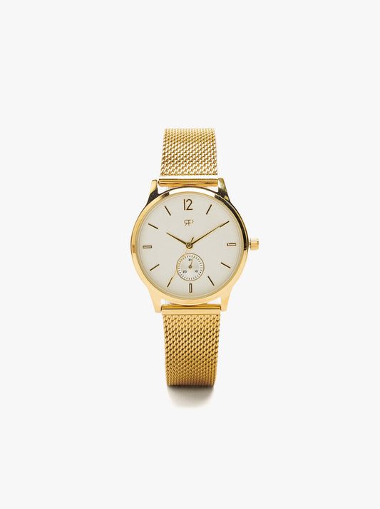 Watch With Stainless Steel Mesh Strap
