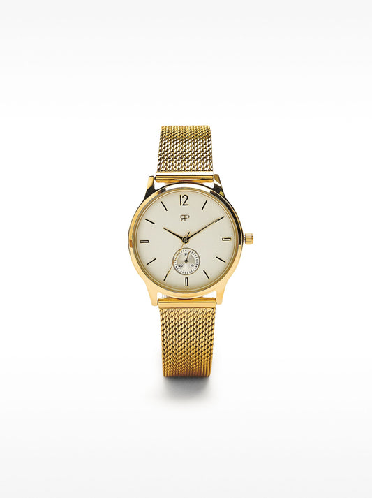 Watch With Stainless Steel Mesh Strap