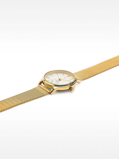 Watch With Stainless Steel Mesh Strap