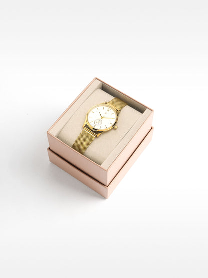 Watch With Stainless Steel Mesh Strap