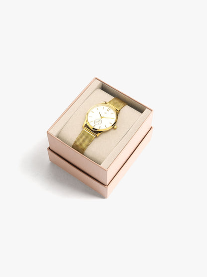 Watch With Stainless Steel Mesh Strap