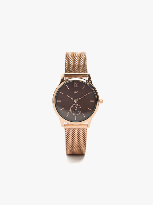 Watch With Stainless Steel Mesh Strap