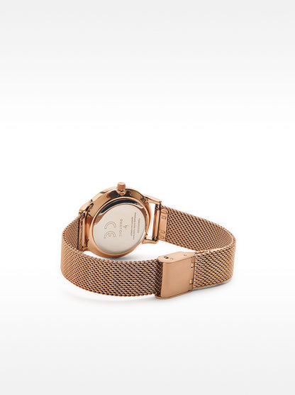 Watch With Stainless Steel Mesh Strap