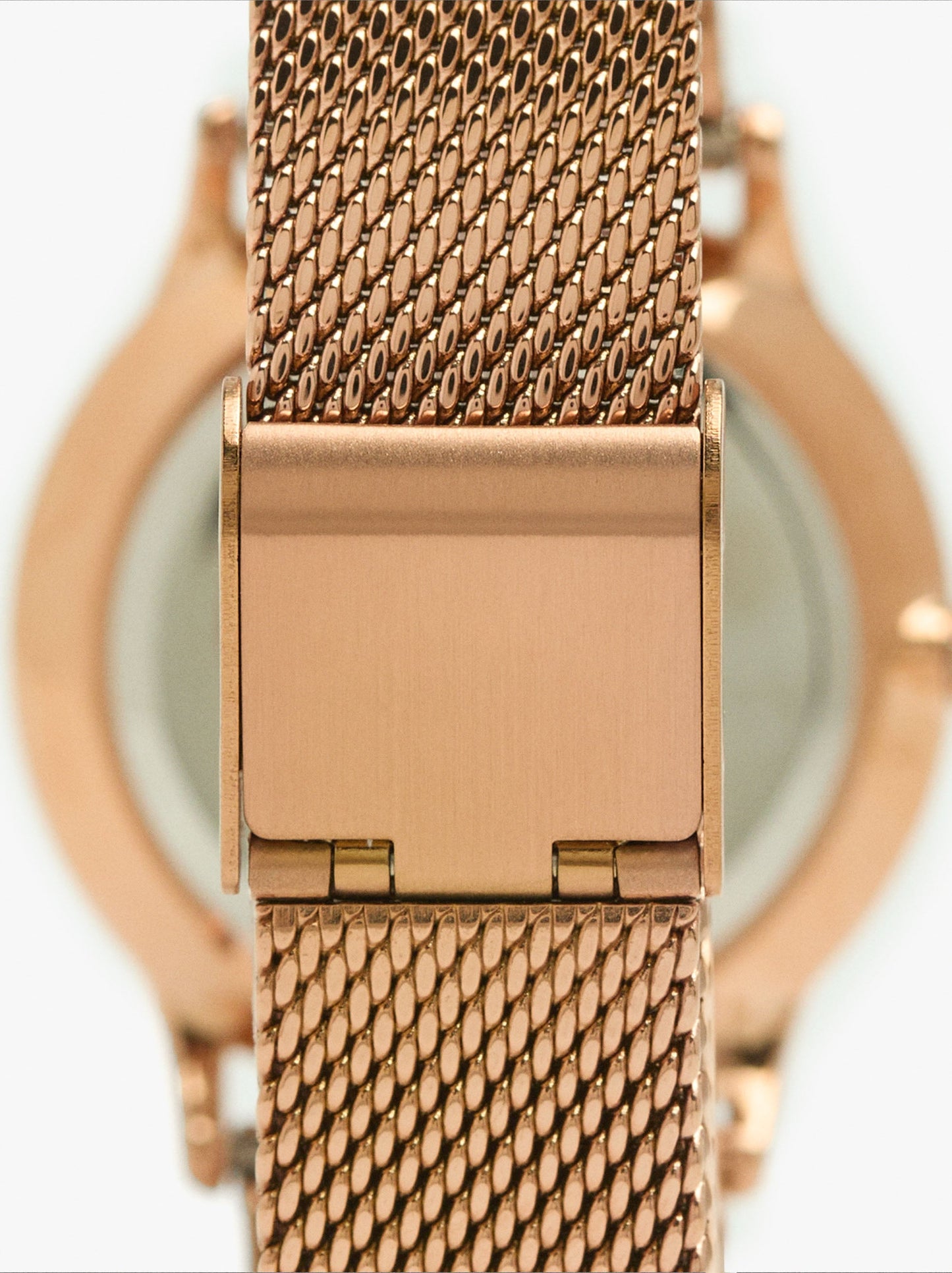 Watch With Stainless Steel Mesh Strap
