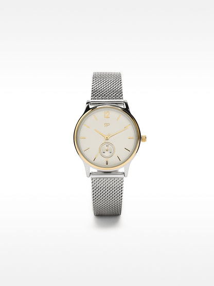 Watch With Stainless Steel Mesh Strap