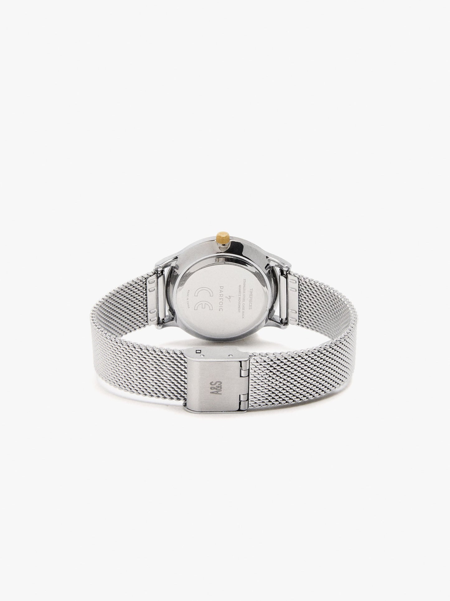 Watch With Stainless Steel Mesh Strap
